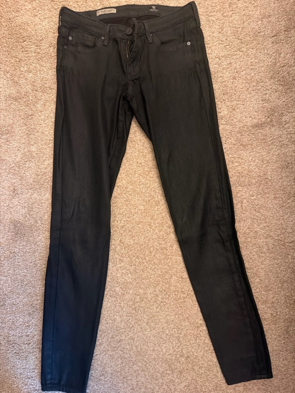 Ag Adriano Goldschmied Black Skinny Jeans